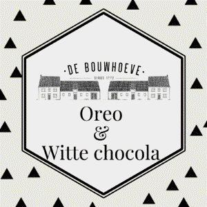 witte chocolade & Oreo ijs